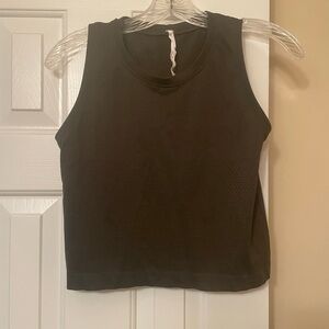 Lululemon Size 4 Muscle Love Crop Tank Tough DKOV Dark Olive Green